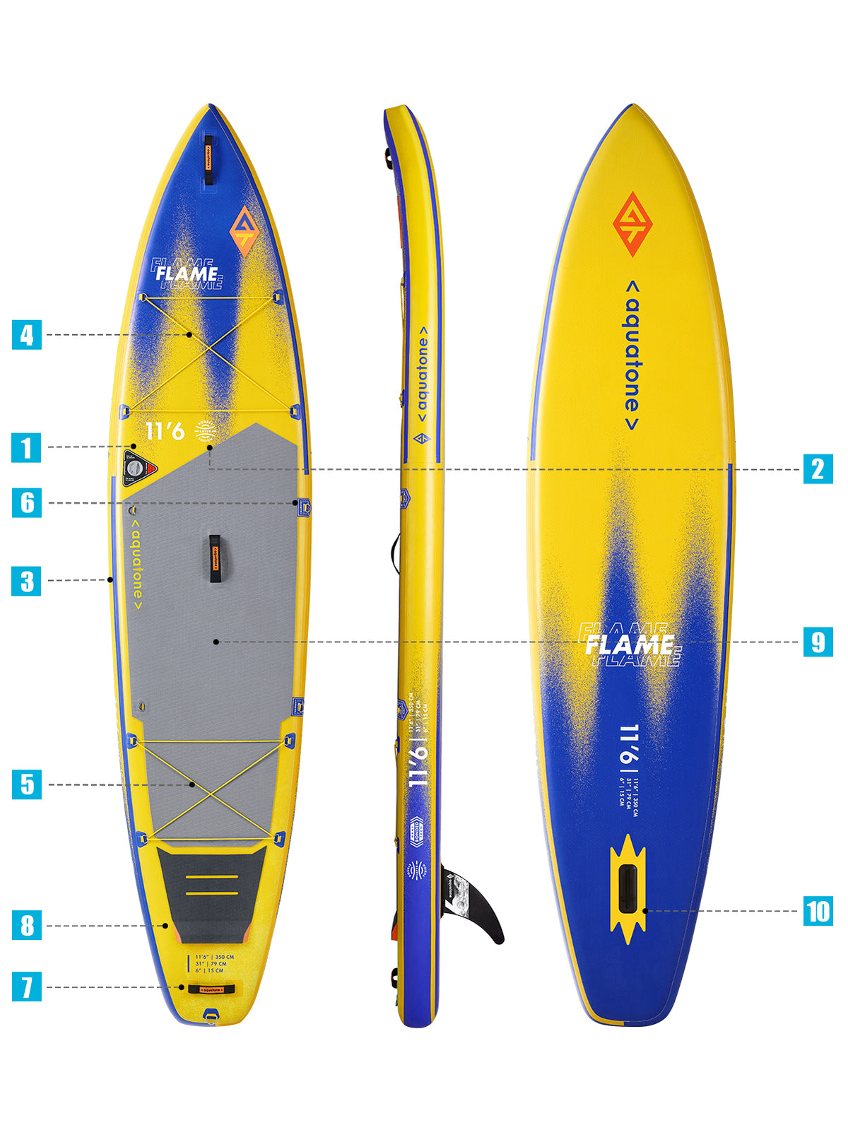 Aquatone Flame 11'6'' - Tech Details Specs