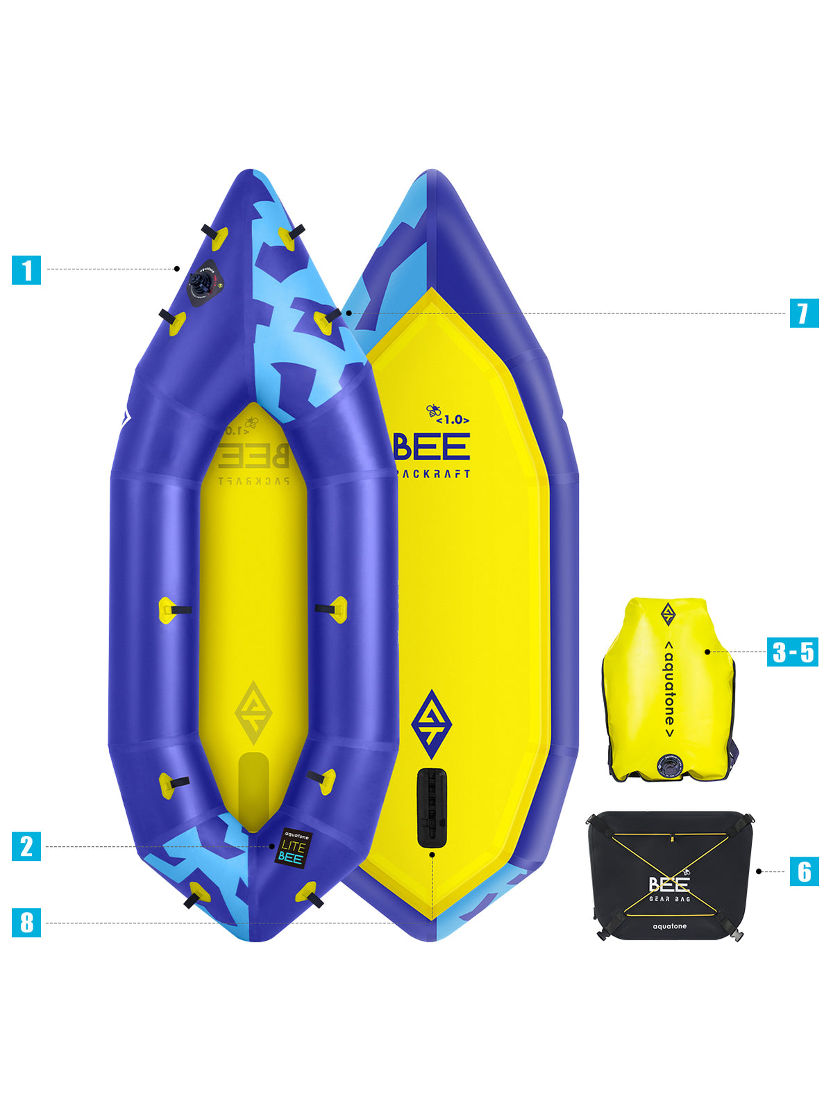 Aquatone Bee 7'3'' - Tech Details Specs
