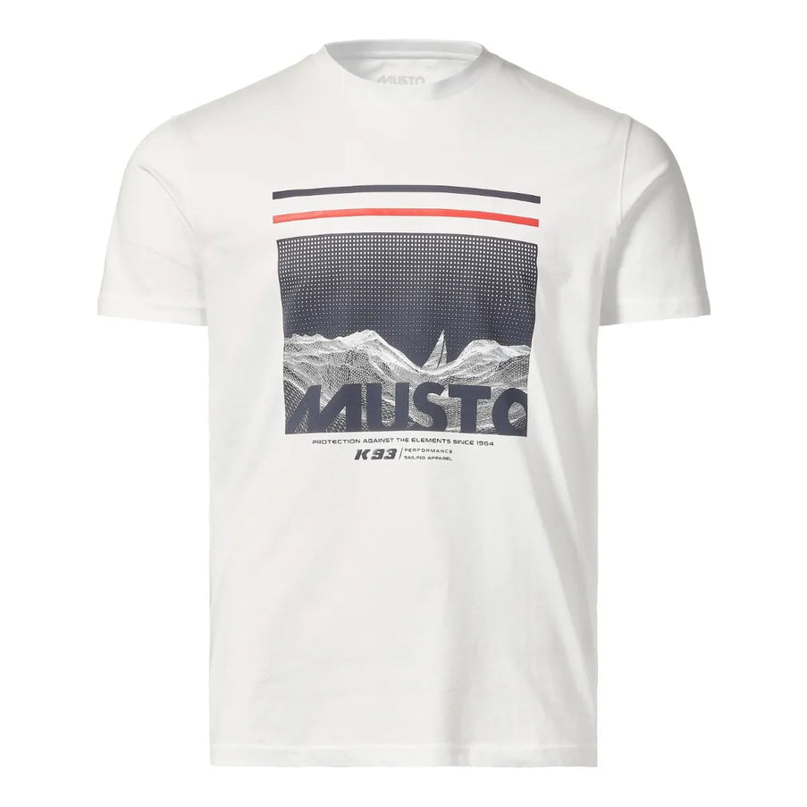 Musto T-Shirt 2.0 Heren Sardinia Graphic Wit