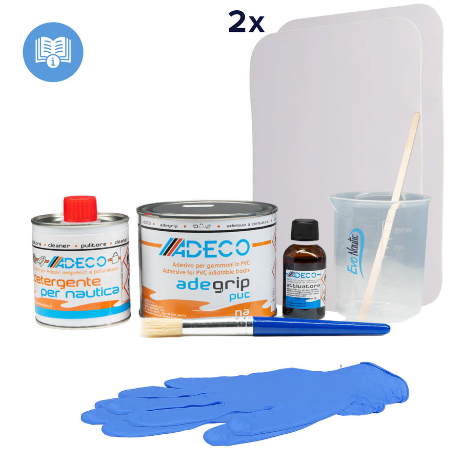 EvoNautic SUP Reparatie Set PVC Compleet Wit 125 ml