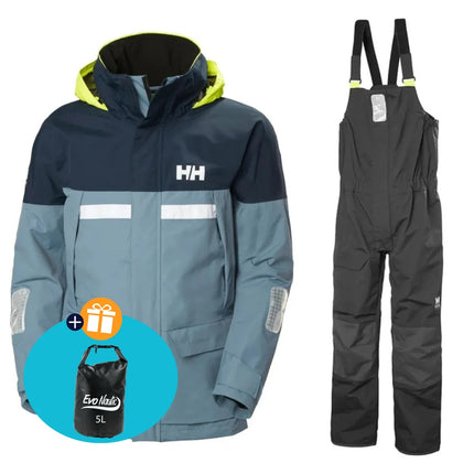 Helly Hansen Zeilpak Heren Pier 4.0 Grijsblauw/Zwart