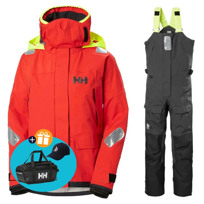 Helly Hansen Tuta da vela Donna Skagen Pro Rosso/Nero