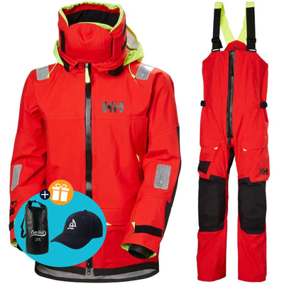 Helly Hansen Sailing Suit Men Aegir Ocean 2.0 Red/Red