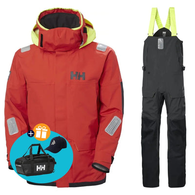 Helly Hansen Zeilpak Heren Skagen Pro Rood/Zwart