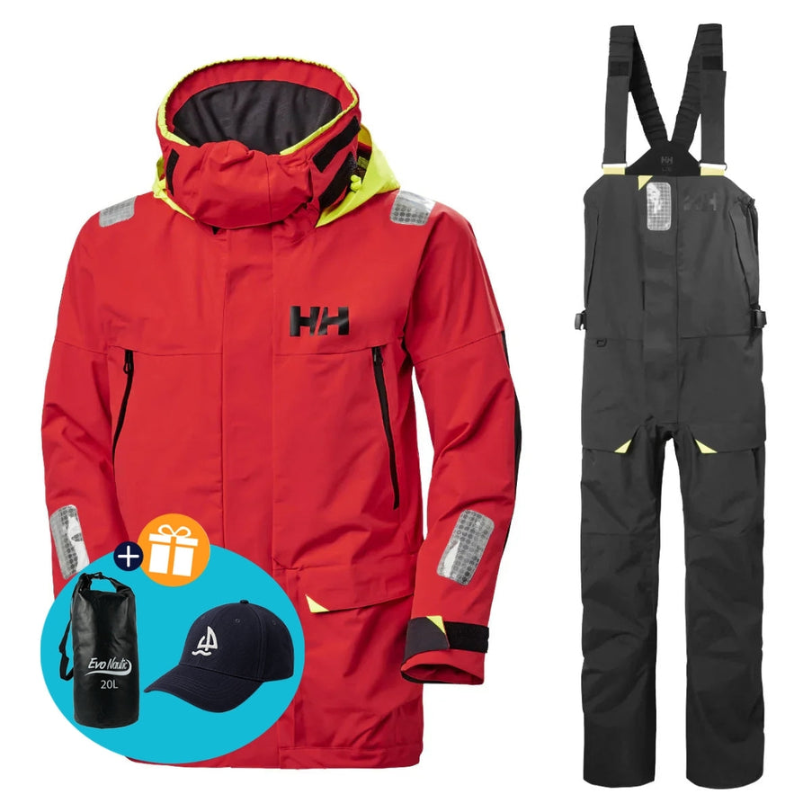 Helly Hansen Zeilpak Heren Skagen Rood/Zwart