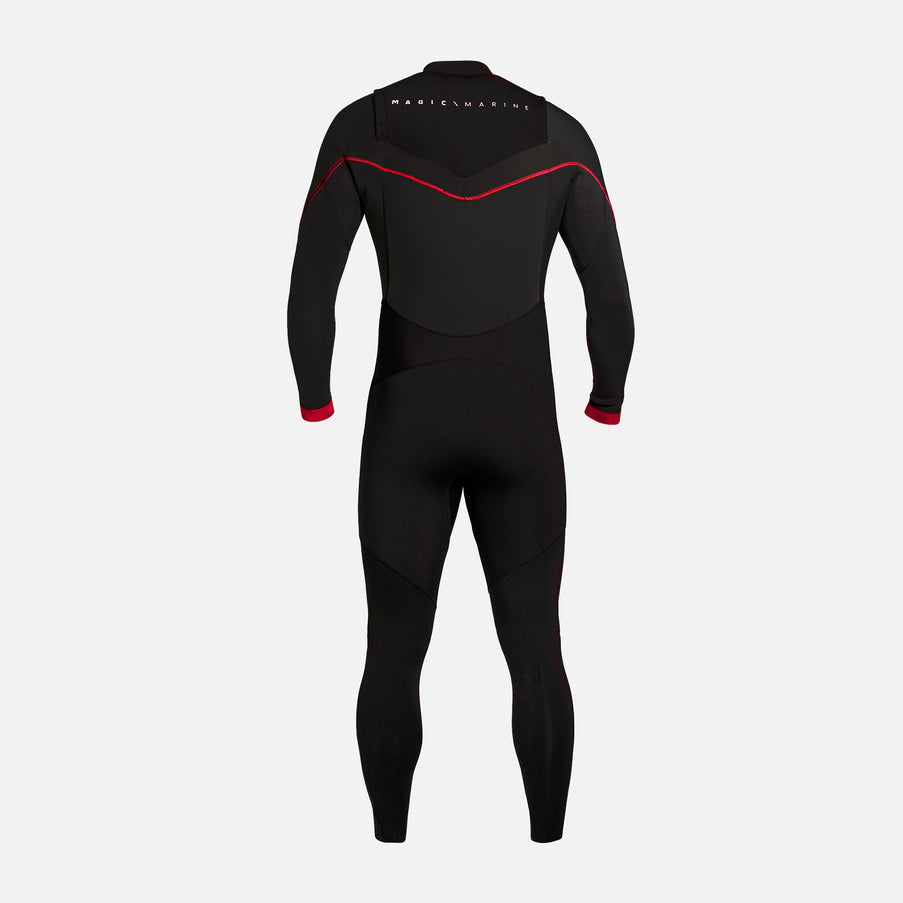 Magic Marine Wetsuit Heren Racing Fullsuit 4/3mm Achterkant