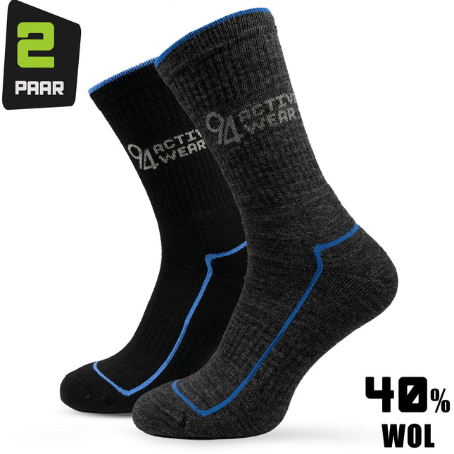 94Activewear Thermo Socks Merino Wool Men 2-Pair