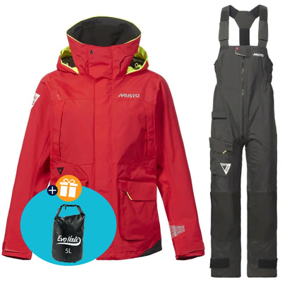 Musto Zeilpak Dames BR1 Channel Rood/Zwart
