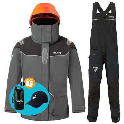 Musto Tuta da vela Donna BR3 Pertex Offshore Grigio/Nero