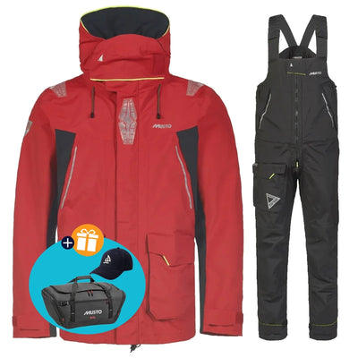 Musto Tuta da vela Uomo BR2 Offshore Rosso/Nero