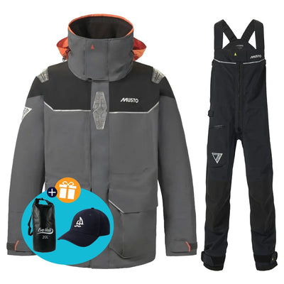 Musto Zeilpak Heren BR3 Pertex Offshore Grijs/Zwart