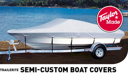Taylor Made Boothoes Visboot - Trailerite Hot Shot - Trailerbaar - Grijs - 370-400 x 157 cm