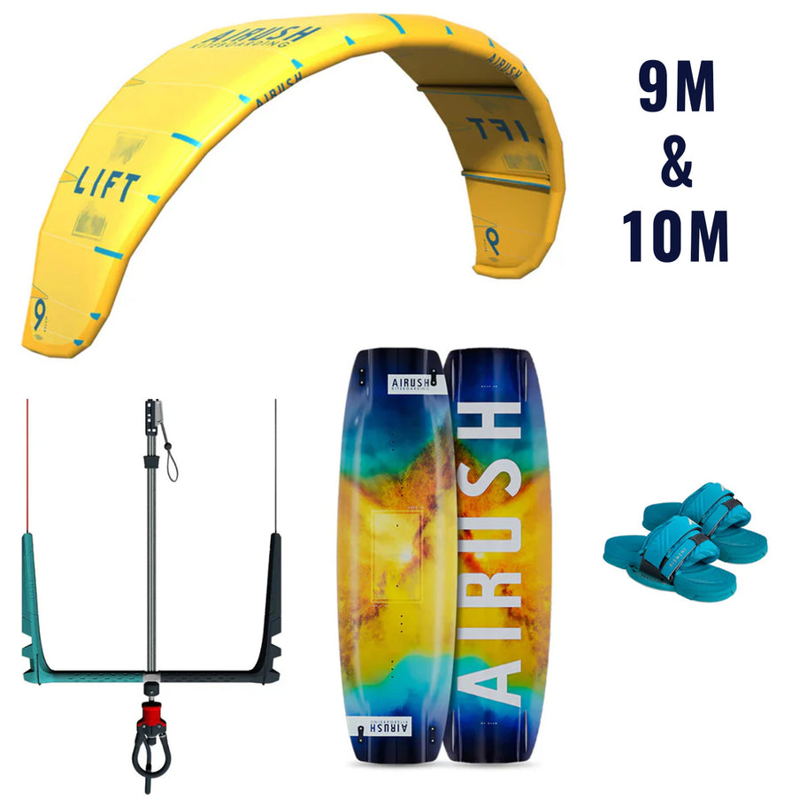 Airush Kitesurf Set Lift 9m en 10m