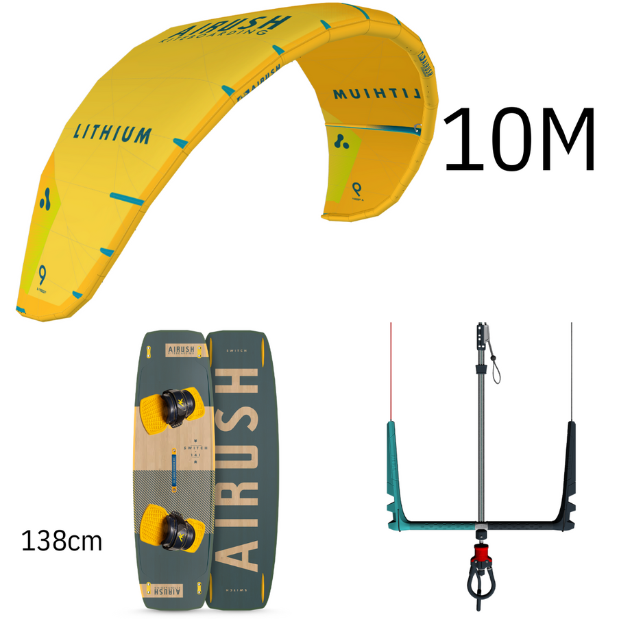 Airush Kitesurf Set Lithium V14 10M Geel