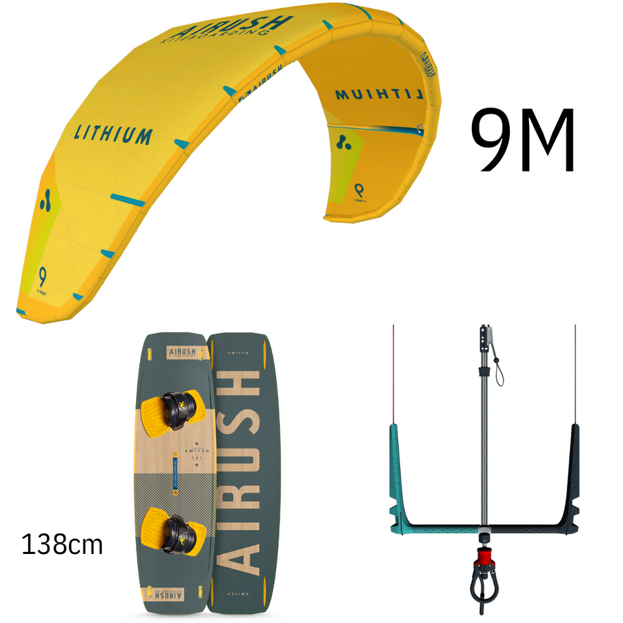 Airush Kitesurf Set Lithium V14 9M Geel