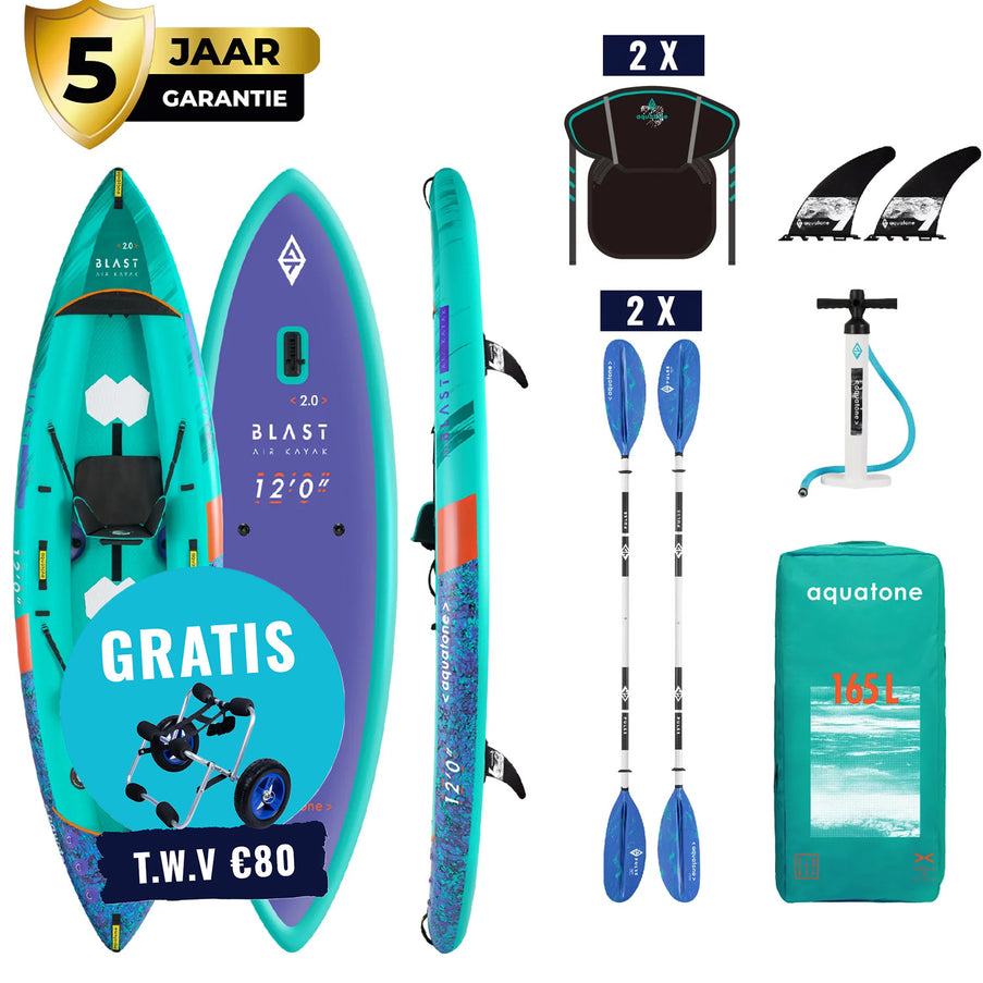 Aquatone Opblaasbare Kayak Blast 12'0 Package