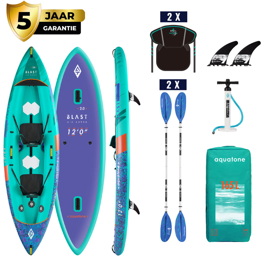 Aquatone Opblaasbare Kayak Blast 12'0 Package