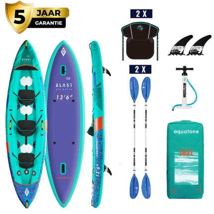 Aquatone Opblaasbare Kayak Blast 13'6 Package