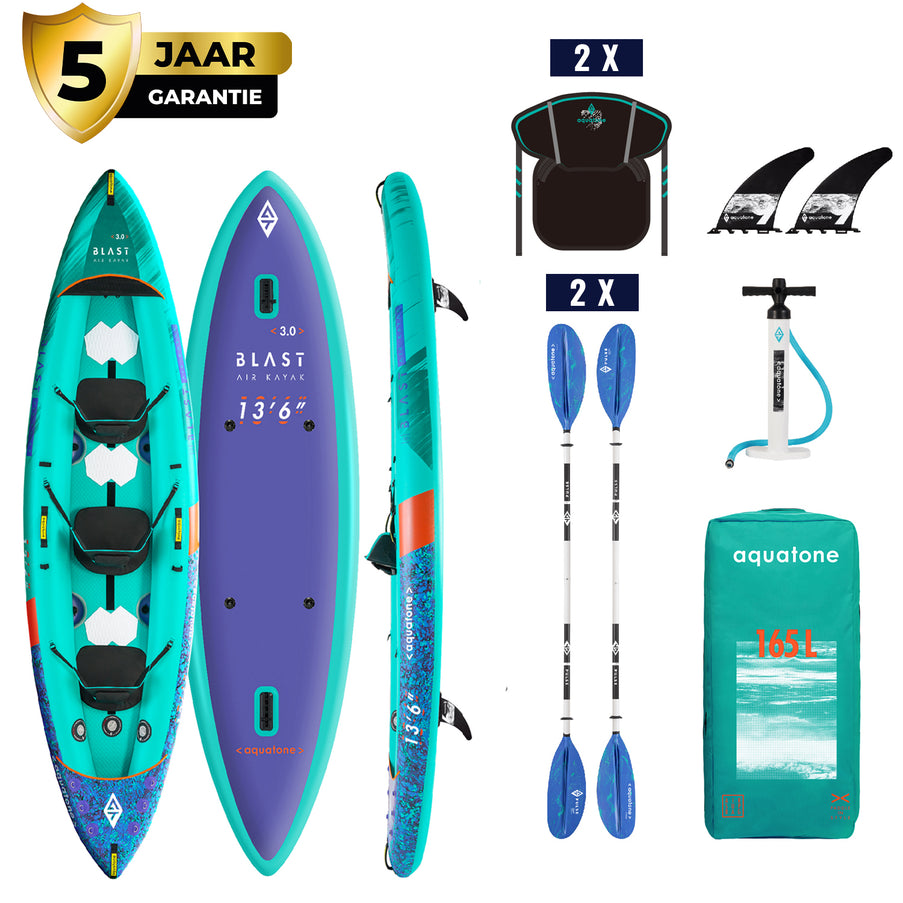 Aquatone Opblaasbare Kayak Blast 13'6 Package