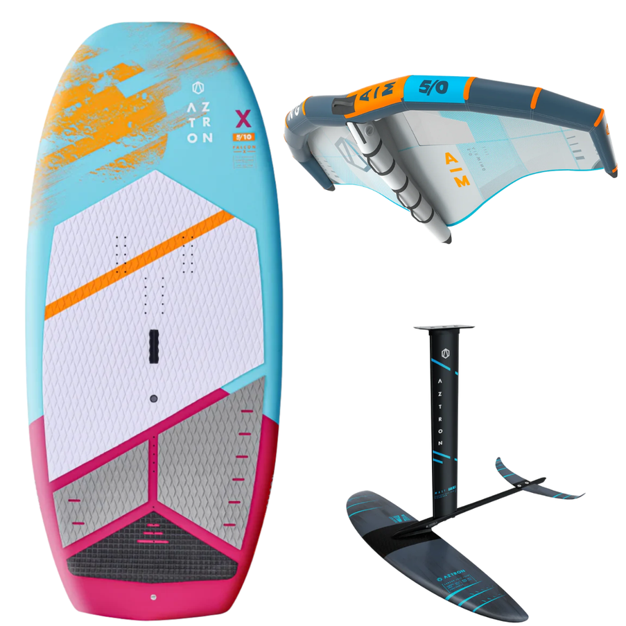 Aztron Wing Set Compleet Falcon Carbon X 5'10"+ Aim 5.0m