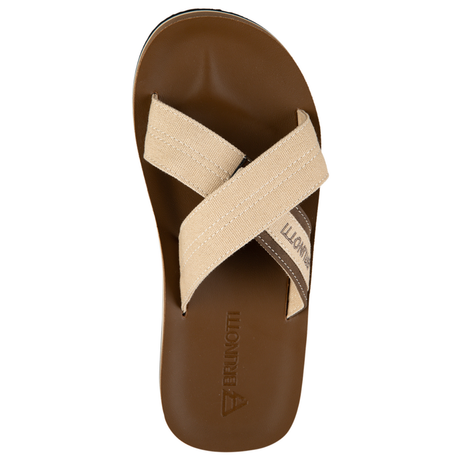 Brunotti Brunotti Slippers Heren Ebbet Bruin/Sand