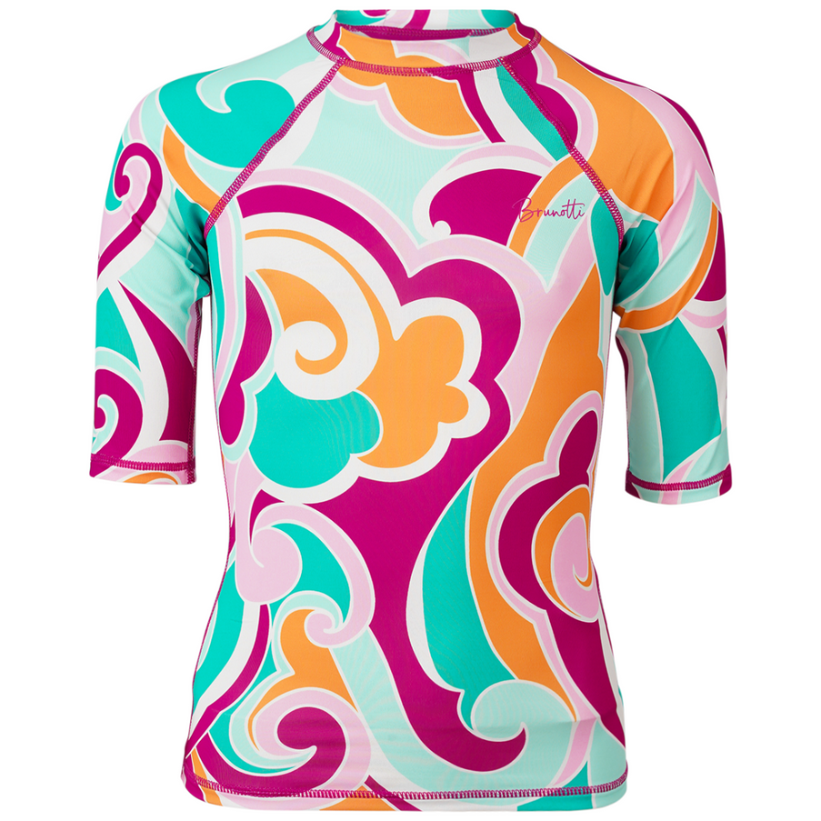 Brunotti Rashguard Meisjes Lineas-Swirl Roze