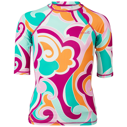Brunotti Rashguard Meisjes Lineas-Swirl Roze