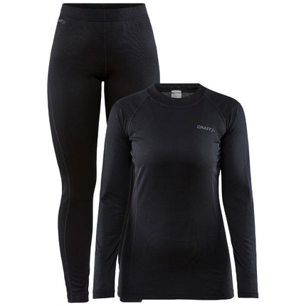 Craft Craft Thermo Set Core Warm Dames Zwart