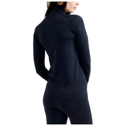 Craft Craft Thermoshirt Active Comfort Halve Rits Dames Zwart