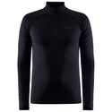 Craft Craft Thermoshirt Active Comfort Halve Rits Heren Zwart