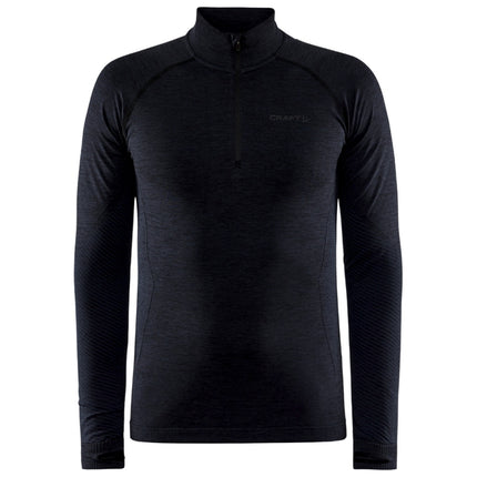 Craft Craft Thermoshirt Active Comfort Halve Rits Heren Zwart