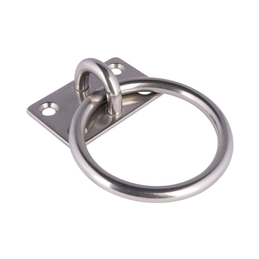 EvoNautic Aanlegring RVS 10 mm plaat 60x50mm