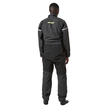 Helly Hansen Droogpak Heren Zwart Gedragen Achterkant