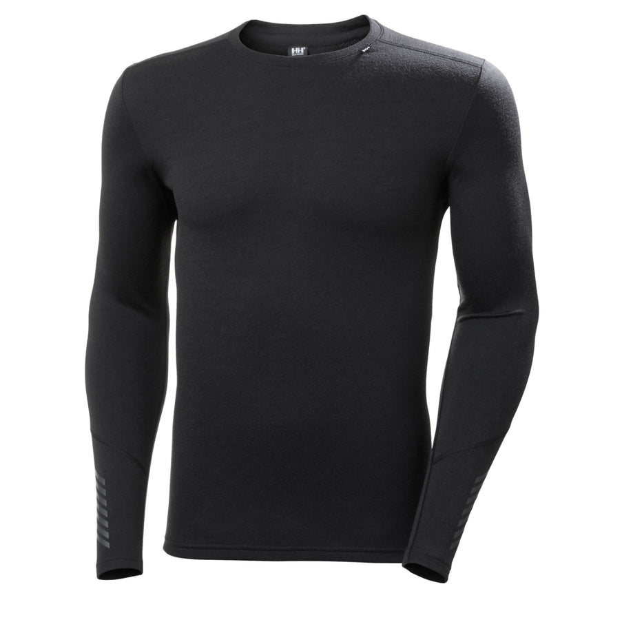 Helly Hansen Helly Hansen LIFA Merino Midweight Thermoshirt Crew Heren Zwart