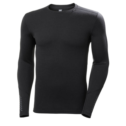 Helly Hansen Helly Hansen LIFA Merino Midweight Thermoshirt Crew Heren Zwart