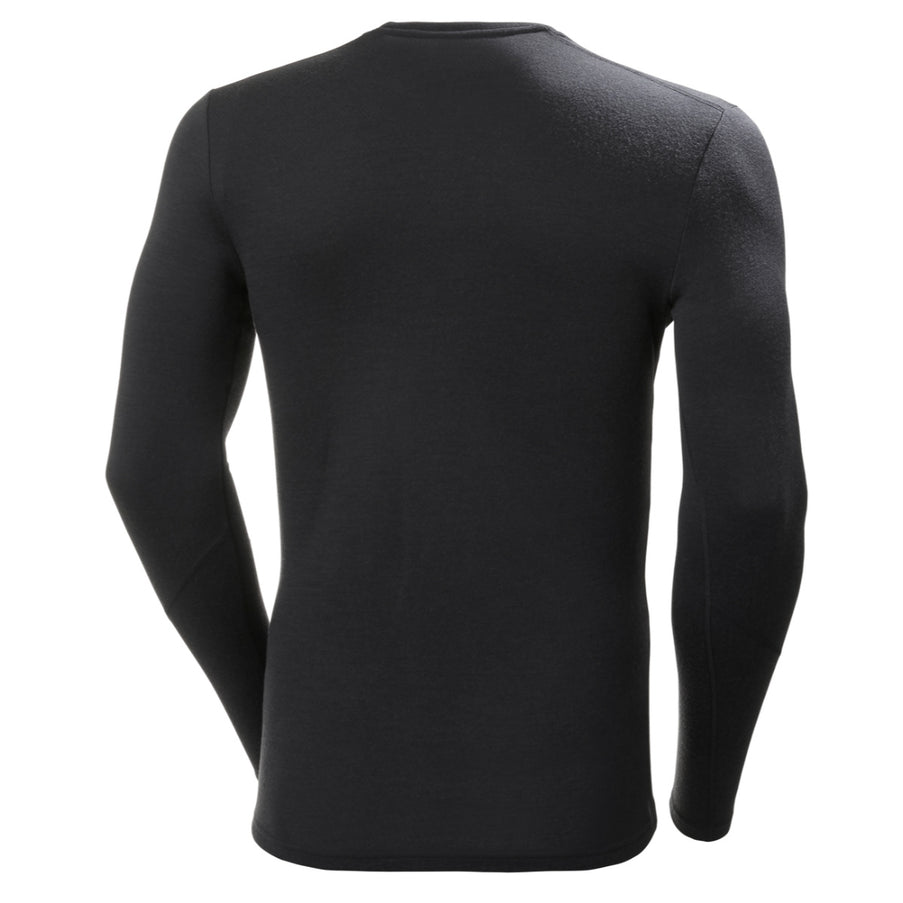 Helly Hansen Helly Hansen LIFA Merino Midweight Thermoshirt Crew Heren Zwart