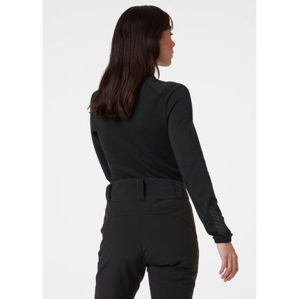 Helly Hansen Helly Hansen LIFA Merino Midweight Thermoshirt Halve Rits Dames Zwart