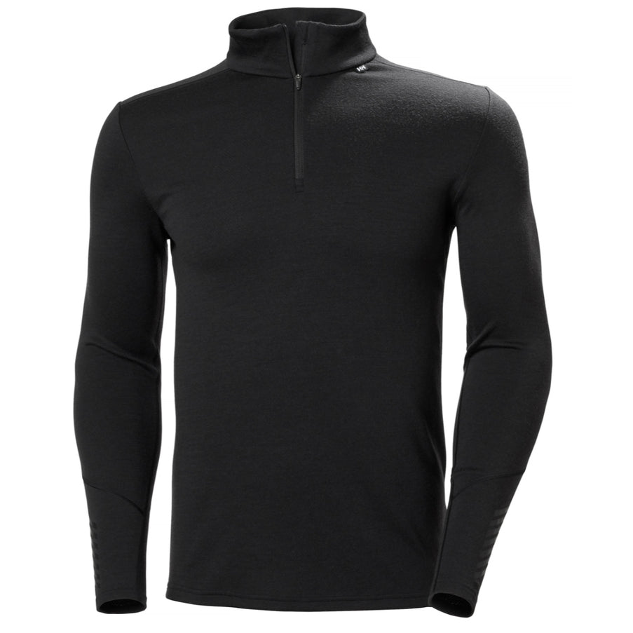 Helly Hansen Helly Hansen LIFA Merino Midweight Thermoshirt Halve Rits Heren Zwart