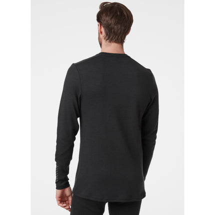 Helly Hansen LIFA Merino Midweight Thermoshirt Crew Heren Zwart