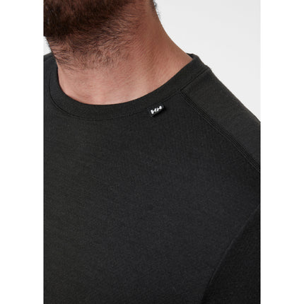 Helly Hansen LIFA Merino Midweight Thermoshirt Crew Heren Zwart