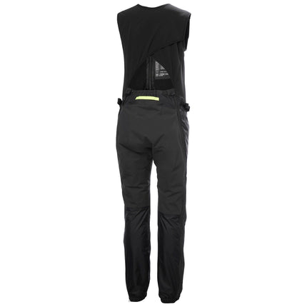 Helly Hansen Zeilbroek Salopette Midlayer Aegir Zwart Achterkant