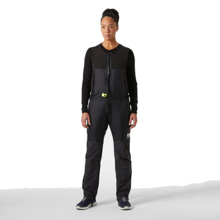 Helly Hansen Zeilbroek Salopette Midlayer Aegir Zwart Gedragen
