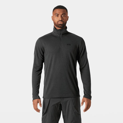 helly-hansen-pully-heren-hp-halve-rits-zwart-onbody-voorkant