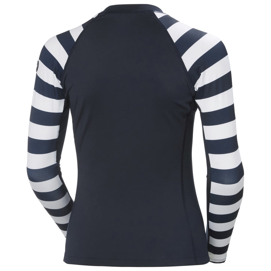 Helly Hansen Rashguard Dames Donkerblauw/Wit