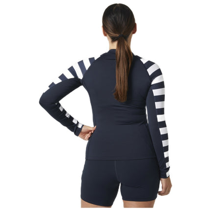 Helly Hansen Rashguard Dames Donkerblauw/Wit