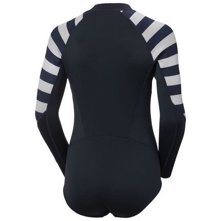 Helly Hansen Rashguard Zwemsuit Dames Donkerblauw/Wit