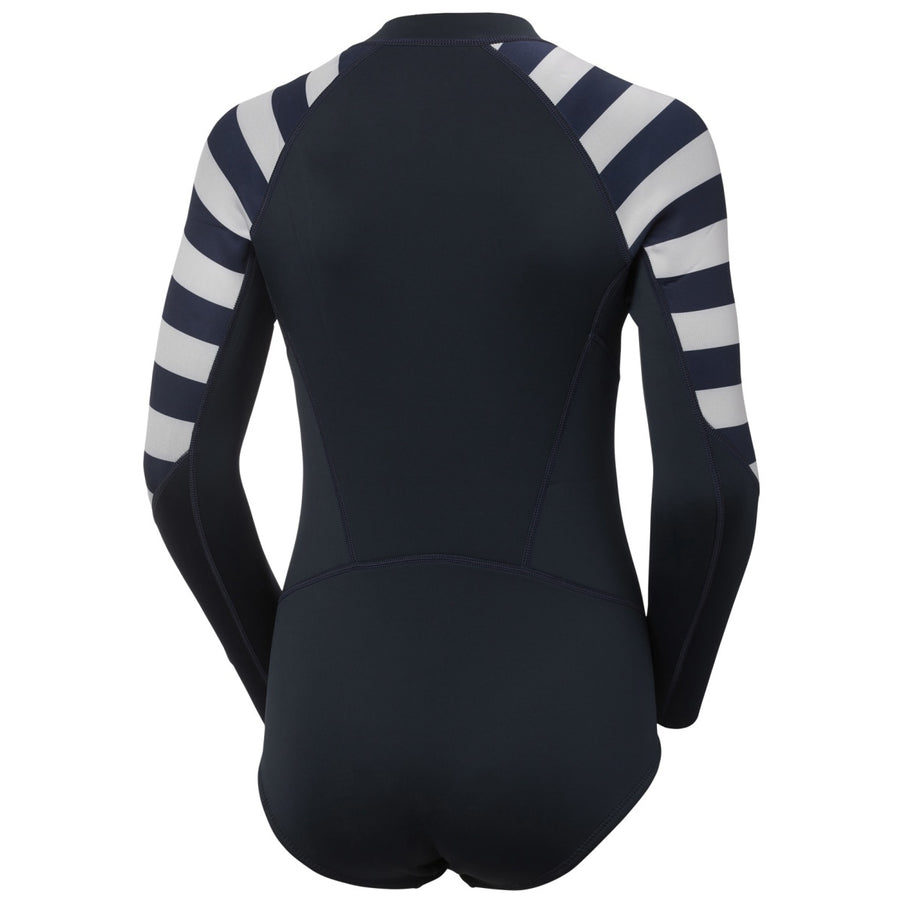 Helly Hansen Rashguard Zwemsuit Dames Donkerblauw/Wit