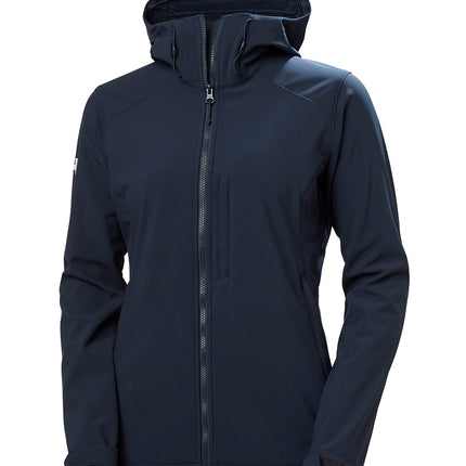 Helly Hansen Softshell Jas Dames Paramount met Capuchon Donkerblauw