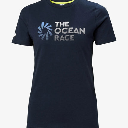 Helly Hansen T-shirt Ladies Ocean Race Dark Blue V
