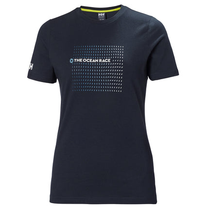 Helly Hansen T-shirt Dames Ocean Race Donkerblauw